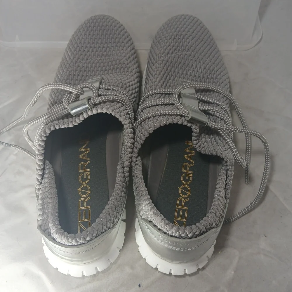 Cole Haan Zerogrand Grey Silver Mesh Sneakers Women's Size 8B Athletic‎ Shoes